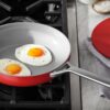 Member's Mark 11-piece Modern Ceramic Cookware Set -Red - Image 6