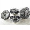 Signature Bowls - 6 Piece - Black Printed - Image 2