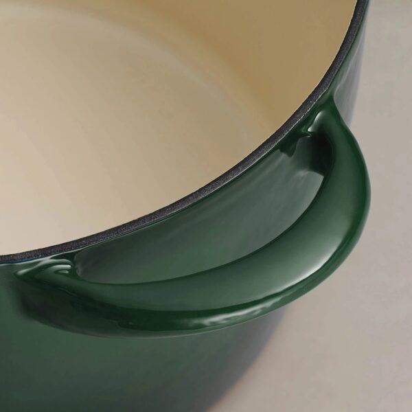 Tramontina Enameled Cast Iron 7-quart Dutch Oven  - Spruce With Gold Knob - Image 7