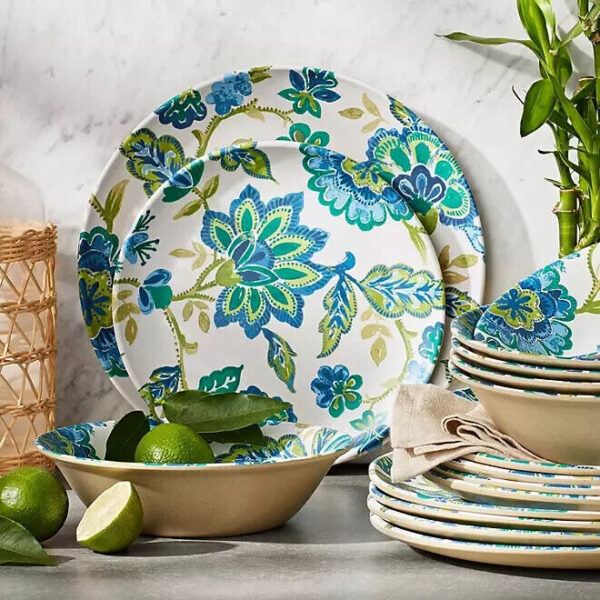 Member's Mark 18pc Jacobean Melamine Dinnerware Set