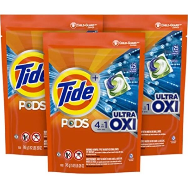 Tide Pods With Ultra Oxi He Laundry Detergent Pods - 104-count
