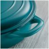 Tramontina Covered Enameled Cast Iron Braiser - 3.8L - Teal - Image 6