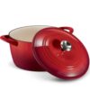 Tramontina Enameled Cast Iron 7-quart Dutch Oven  -Red - Image 3