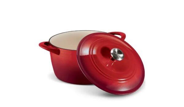 Tramontina Enameled Cast Iron 7-quart Dutch Oven  -Red - Image 3