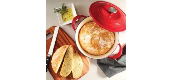 Tramontina Enameled Cast Iron 7-quart Dutch Oven  -Red - Image 2