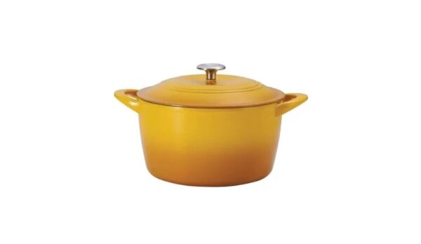 Tramontina Enameled Cast Iron 7-quart Dutch Oven  -Sunrise - Image 3