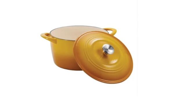 Tramontina Enameled Cast Iron 7-quart Dutch Oven  -Sunrise - Image 4