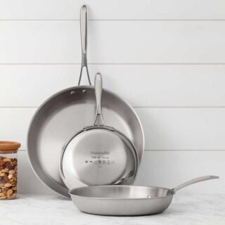 Calphalon 3-piece Tri-ply Clad Stainless Steel Skillet Set