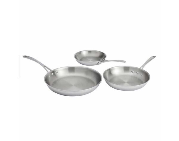 Calphalon 3-piece Tri-ply Clad Stainless Steel Skillet Set - Image 3