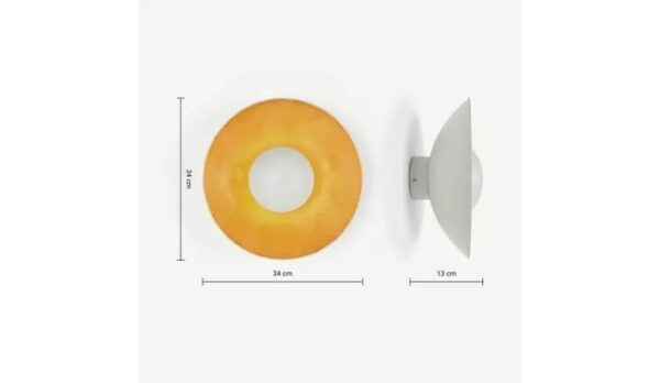Wall Lamp Muted - Grey And Brass - Image 4