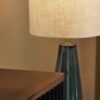 Vince Midi Floor Lamp - Blue Ceramic & Oatmeal Reactive Glaze - Image 3