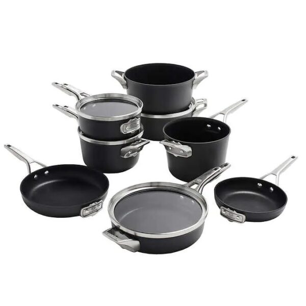 Calphalon Premier Non-Stick MineralShield 12-Piece Space-Saving Cookware Set - Image 2