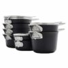 Calphalon Premier Non-Stick MineralShield 12-Piece Space-Saving Cookware Set - Image 3