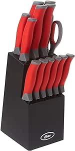 Oster Lindbergh 14 Piece Stainless Steel Cutlery Black Block Set