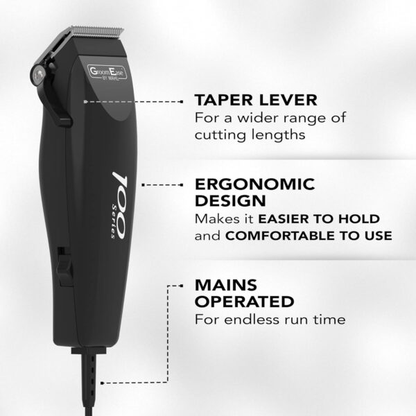 Wahl Groomease 100 Series Hair Clippers For Men - 10pc Kit - Image 2