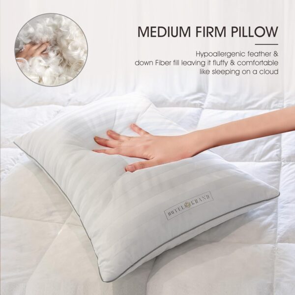 Hotel Grand Softy-Around Feather & Down King Pillow, 2 Pack - Image 5