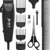 Wahl Groomease 100 Series Hair Clippers For Men - 10pc Kit