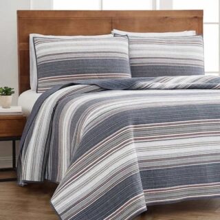 Retro Chic 3-Piece Queen Quilt Bedding Set