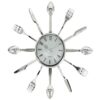 Cutlery Wall Clock For Home Décor - 13 Inch"