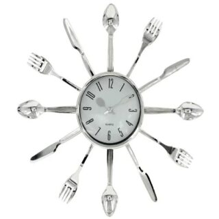 Cutlery Wall Clock For Home Décor - 13 Inch"