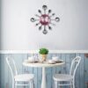 Kitchen Cutlery Wall Clock With Forks And Spoons For Home Decor - 14" - Red - Image 2
