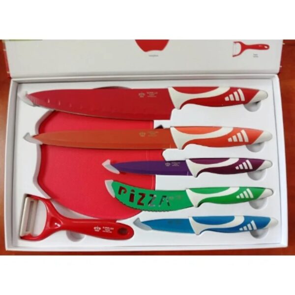 Kitchen Knife Set - Stainless Steel - 6 Piece - Multicolor - Image 4