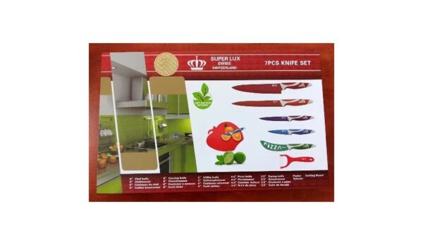 Kitchen Knife Set - Stainless Steel - 6 Piece - Multicolor - Image 3