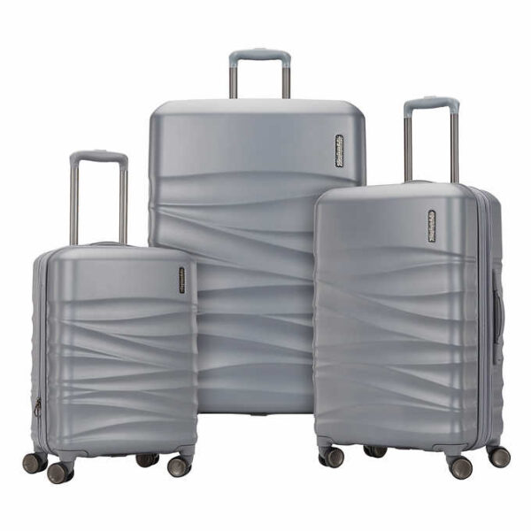 American Tourister Tranquil 3-piece Hardside Luggage Set - Silver