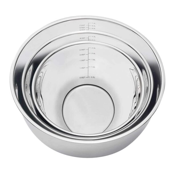 MIU Stainless Steel Mixing Bowls 3 Piece - Image 5