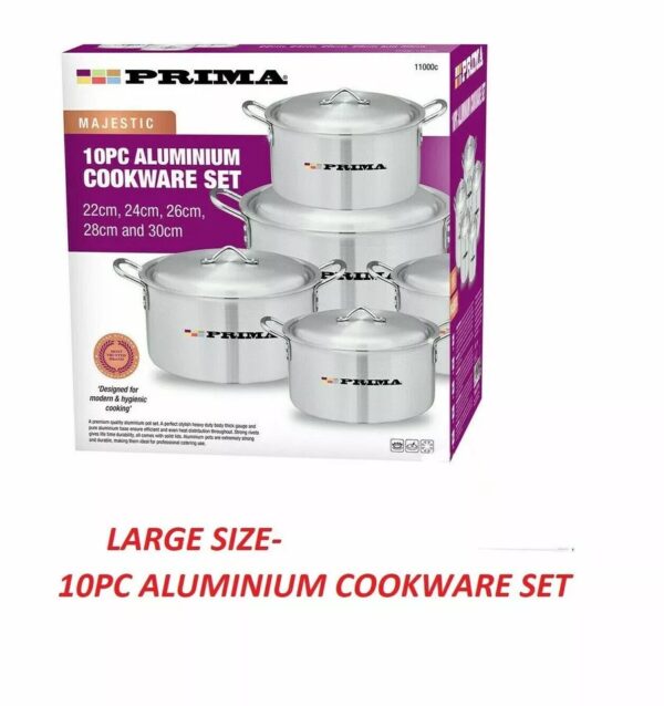 Prima 10pcs Majestic Aluminium Cookware Set - Image 3