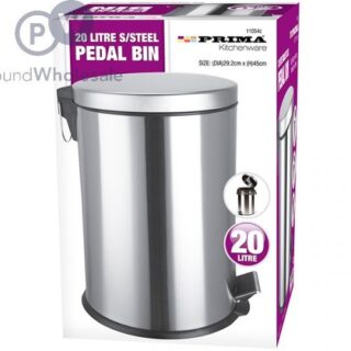 Prima 20 Litre Stainless Steel Pedal Bin