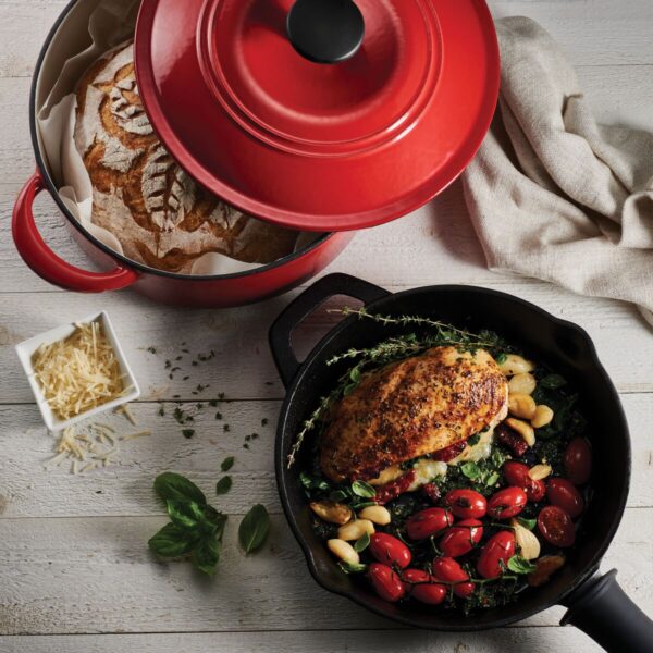 Tramontina Cookware Set Essential Cast Iron 3-Piece (Red) - Image 8