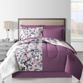 Lanwood Home Monica White/Multi 8Pc Comforter Set Created For Macy's