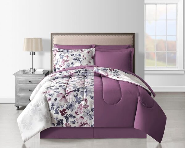 Lanwood Home Monica White/Multi 8Pc Comforter Set Created For Macy's