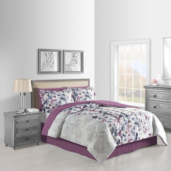 Lanwood Home Monica White/Multi 8Pc Comforter Set Created For Macy's - Image 7