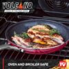 Red Volcano Ceramic Nonstick Cookware Set - 12 Piece - Image 6