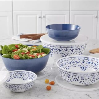 Member's Mark 5pc Melamine Mixing Bowl Set With Lids