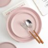 Stone Lain Albie 16-Piece Dinnerware Set Stoneware, Pink - Image 3