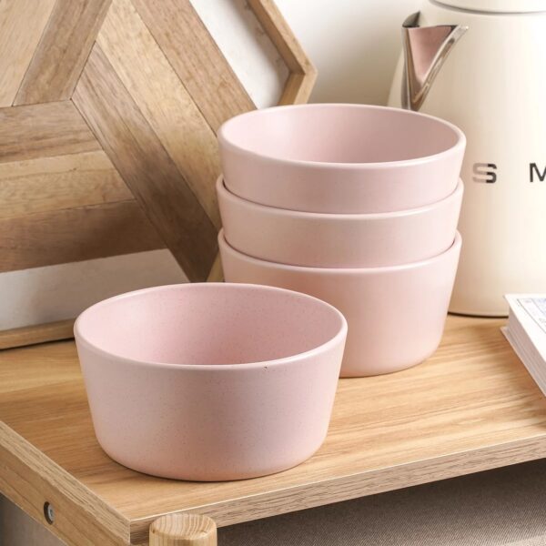 Stone Lain Albie 16-Piece Dinnerware Set Stoneware, Pink - Image 6