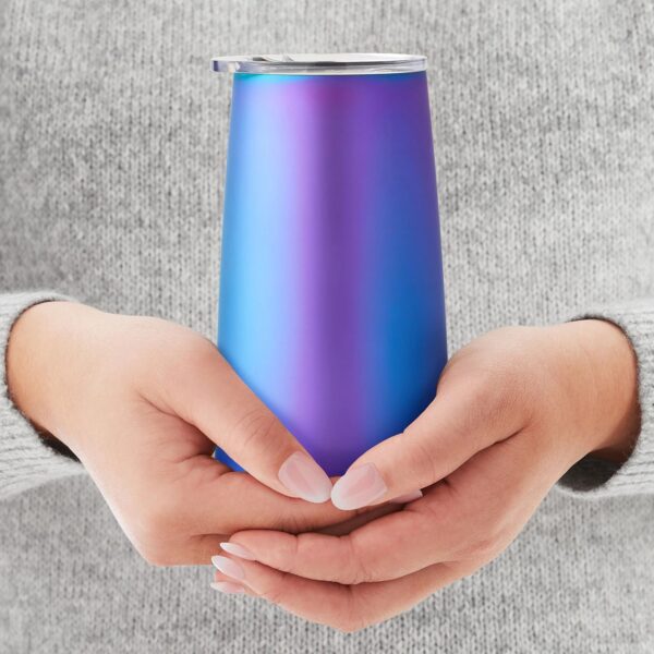 Member's Mark 14oz. Stainless Steel Insulated Flute Tumblers with Lids, 4 Pack (Dragonfly) - Image 5