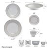 Mikasa Parchment 40-piece Porcelain Dinnerware Set - Image 6