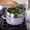Member's Mark 11-piece Modern Ceramic Cookware Set - Purple - Image 3