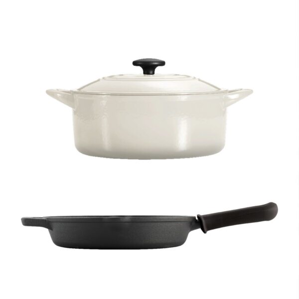 Tramontina Cookware Set Essential Cast Iron 3-Piece (White) - Image 9