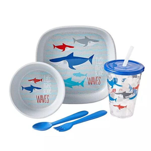 Member's Mark 20-Piece Break-resistant Wheat Straw Kids Dinnerware Set - Image 3