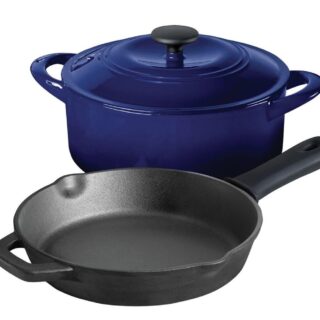 Tramontina Cookware Set Essential Cast Iron 3-Piece (Blue)