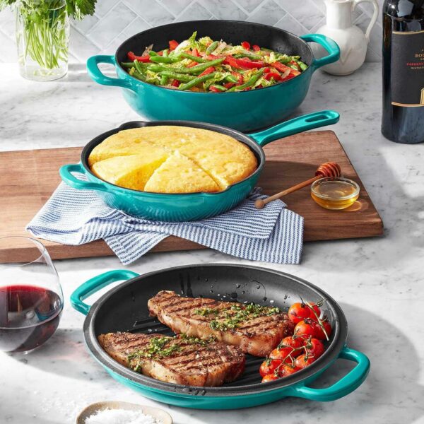 Member's Mark Enamel Cast Iron Set 3pc