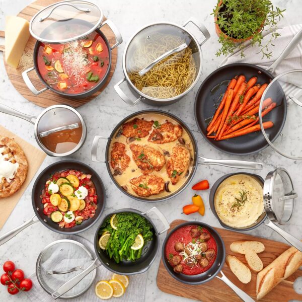 Member's Mark 15-Piece Hard Anodized Aluminum Cookware Set - Image 5