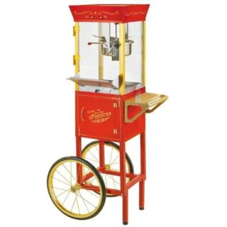 Vintage Old Fashioned Movie Time Popcorn Cart