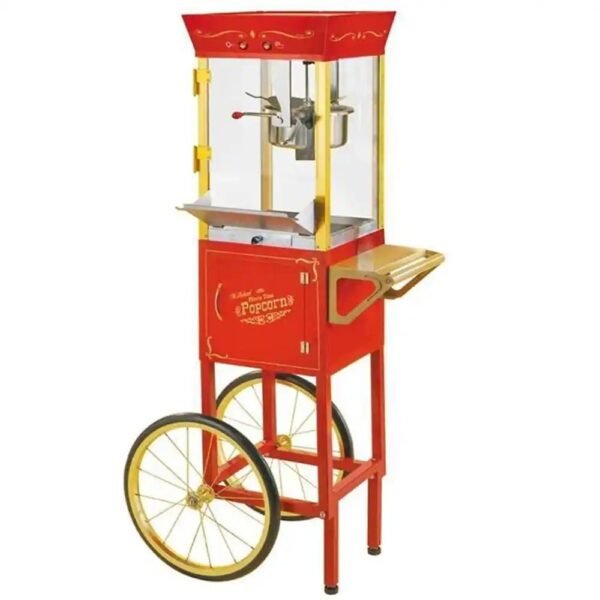 Vintage Old Fashioned Movie Time Popcorn Cart