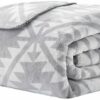 Pendleton Sherpa Fleece Throw (Plush-Rancho Arroyo Grey) 50 x 70in - Image 2